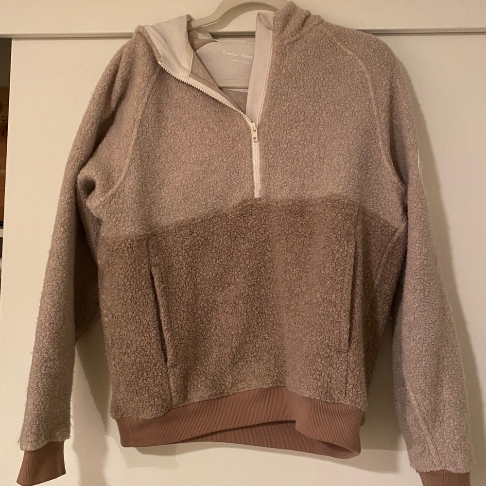Outdoor Voices Megafleece Quarter Zip Hoodie